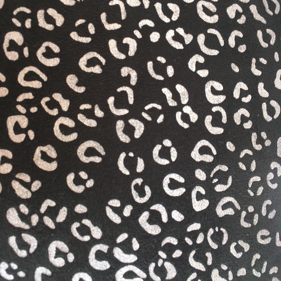 Set of Two (2) Hometrend accent pillows. Black/silver print. Gray backing. - Picture 2 of 4